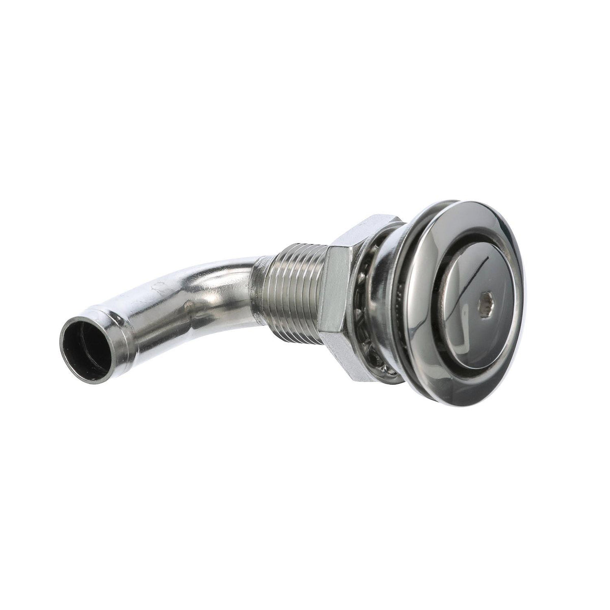 90º Stainless Steel Flush Mount Fuel Vent for 5/8in Hose