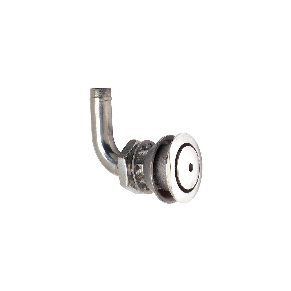 90º Stainless Steel Flush Mount Fuel Vent for 5/8in Hose