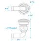 90º Stainless Steel Flush Mount Fuel Vent for 5/8in Hose