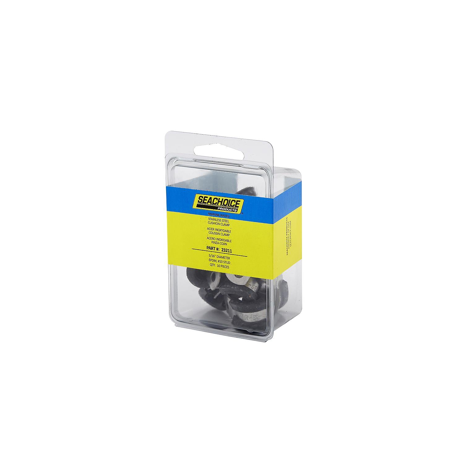 Stainless Steel Cushion Clamp, 5/16in, 10/PK