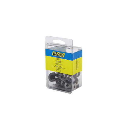 Stainless Steel Cushion Clamp, 3/8in, 10/PK