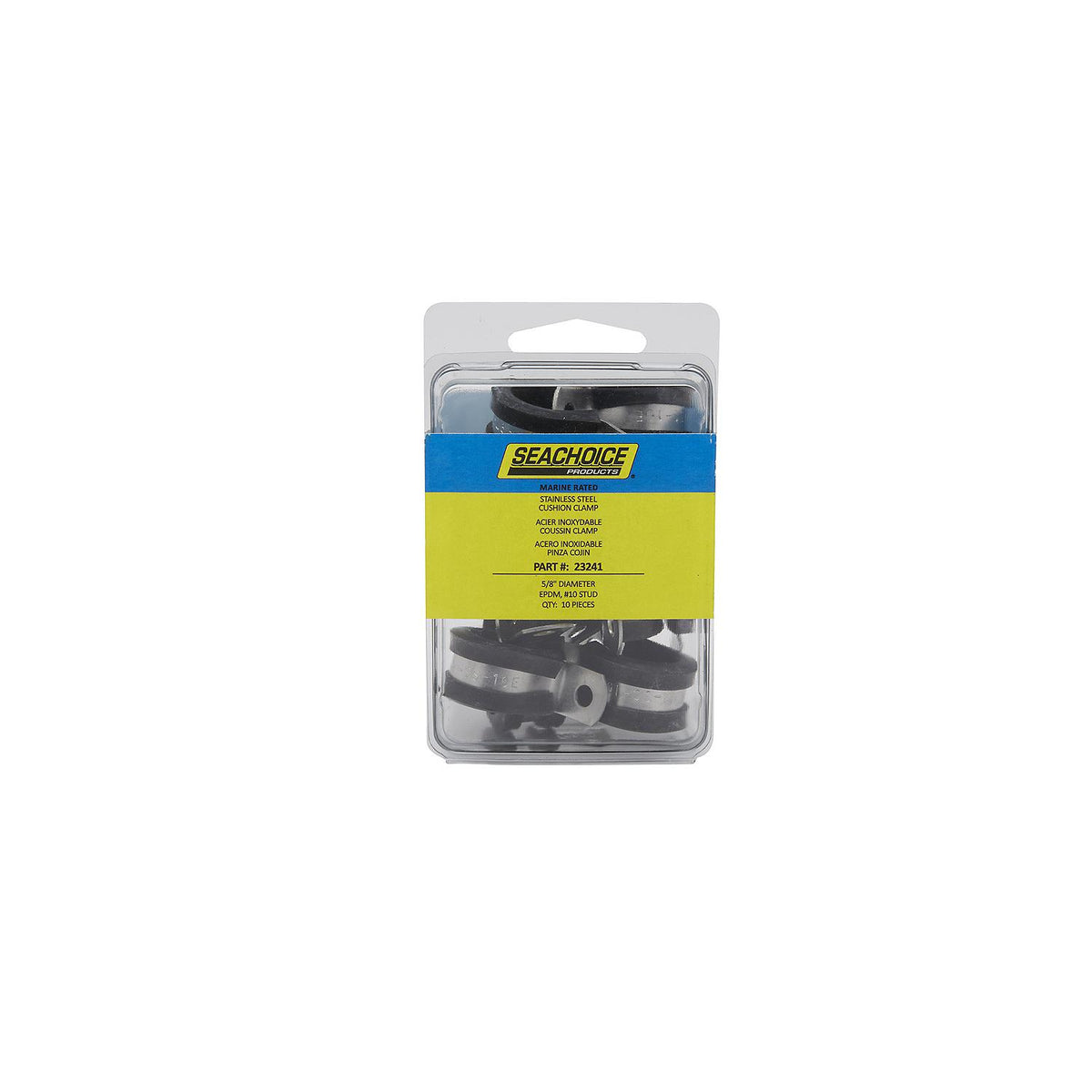 Stainless Steel Cushion Clamp, 5/8in, 10/PK