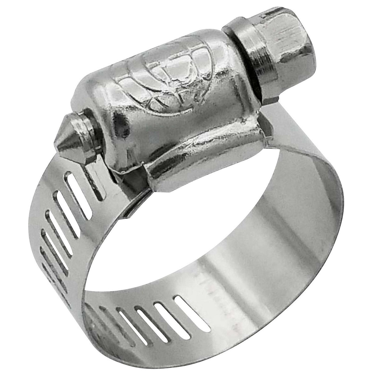 Stainless-Steel Mini Hose Clamps, 5/16in Band, Size #5, 10/Box
