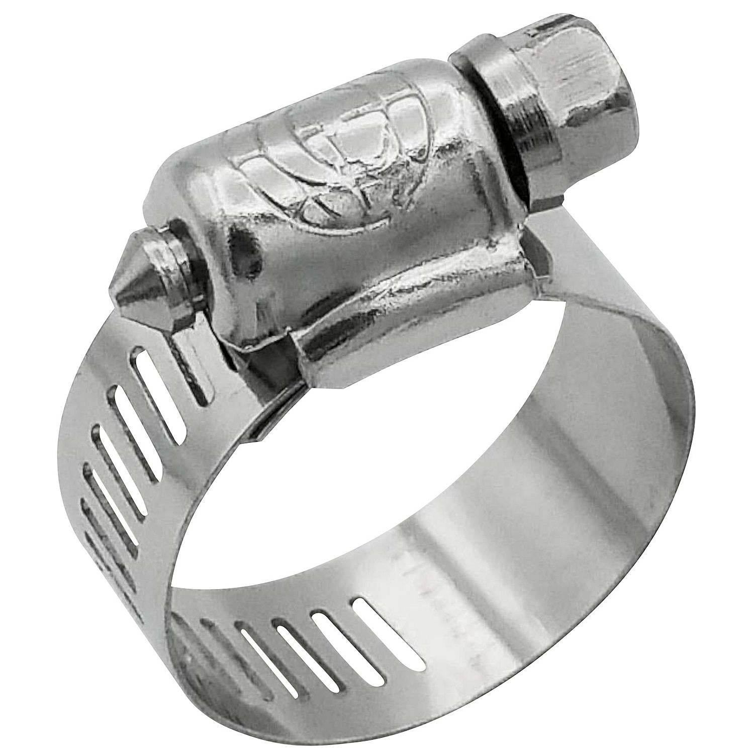 Stainless-Steel Mini Hose Clamps, 5/16in Band, Size #6, 10/Box