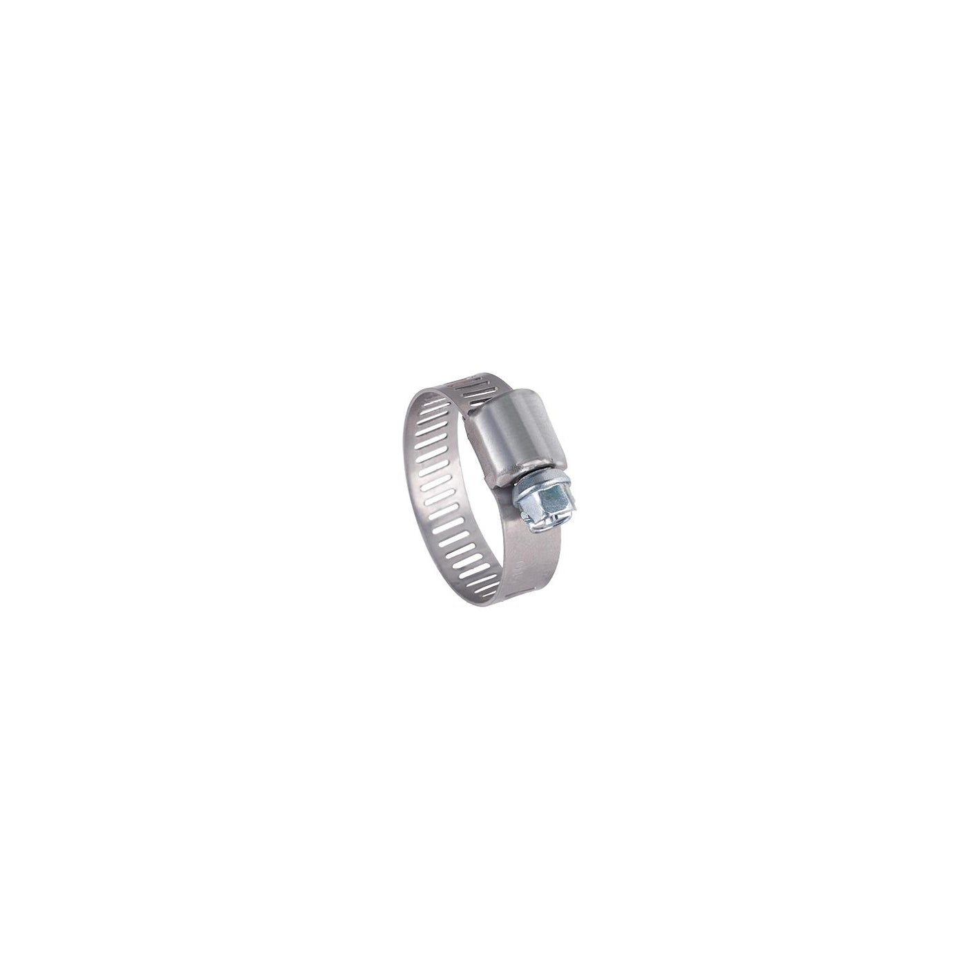 Plated Screw Hose Clamps, 1/2in Band, Size #10, 10/Box