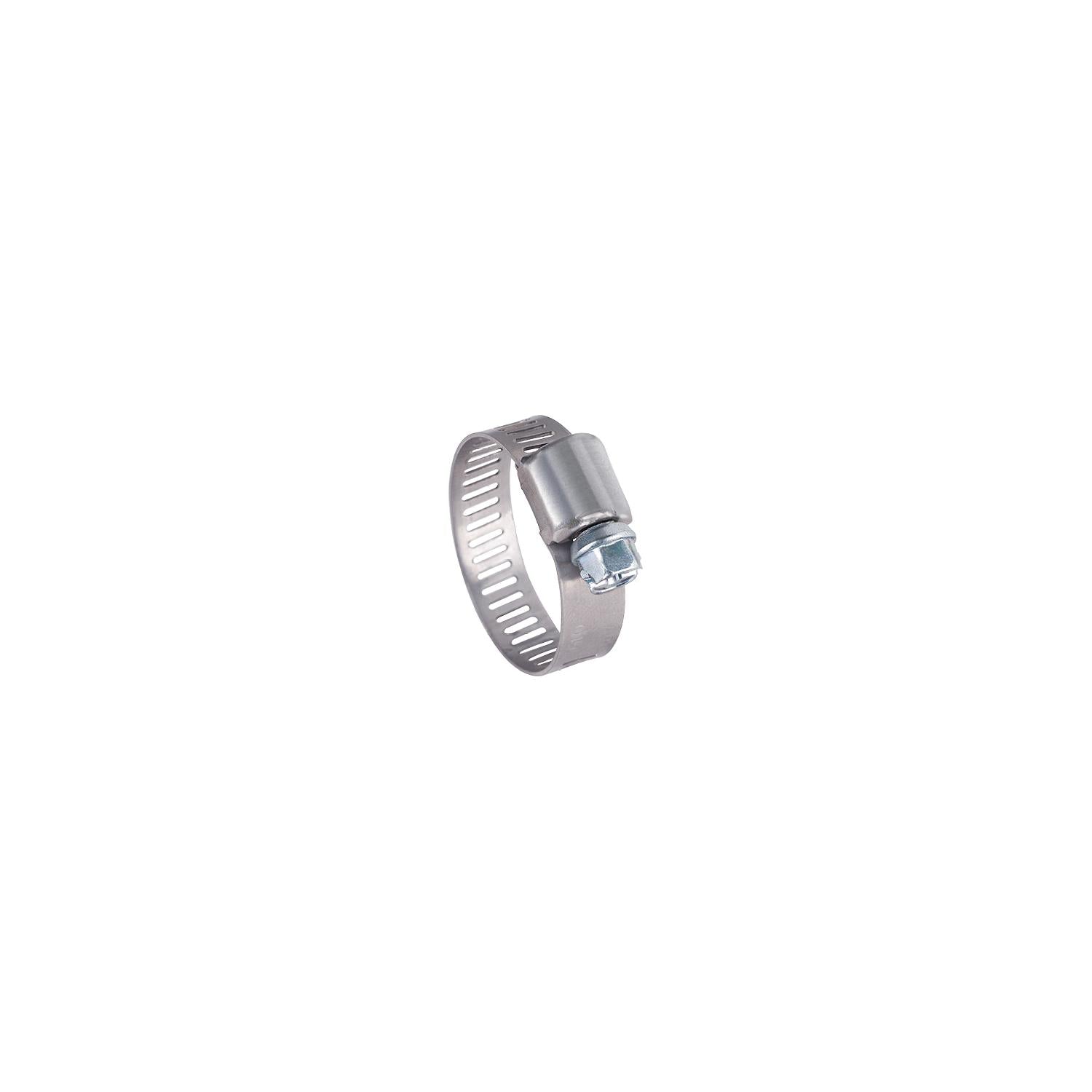 Plated Screw Hose Clamps, 1/2in Band, Size #24, 10/Box