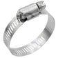 Stainless-Steel Marine Hose Clamps, 1/2in Band, Size #12, 10/Box