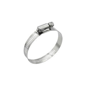 Stainless-Steel Marine Hose Clamps, 1/2in Band, Size #64, 10/Box