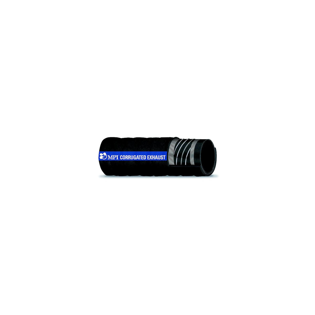 Double Wire Corrugated Exhaust Hose, 252 Series, 3-1/2in x 6-1/4ft