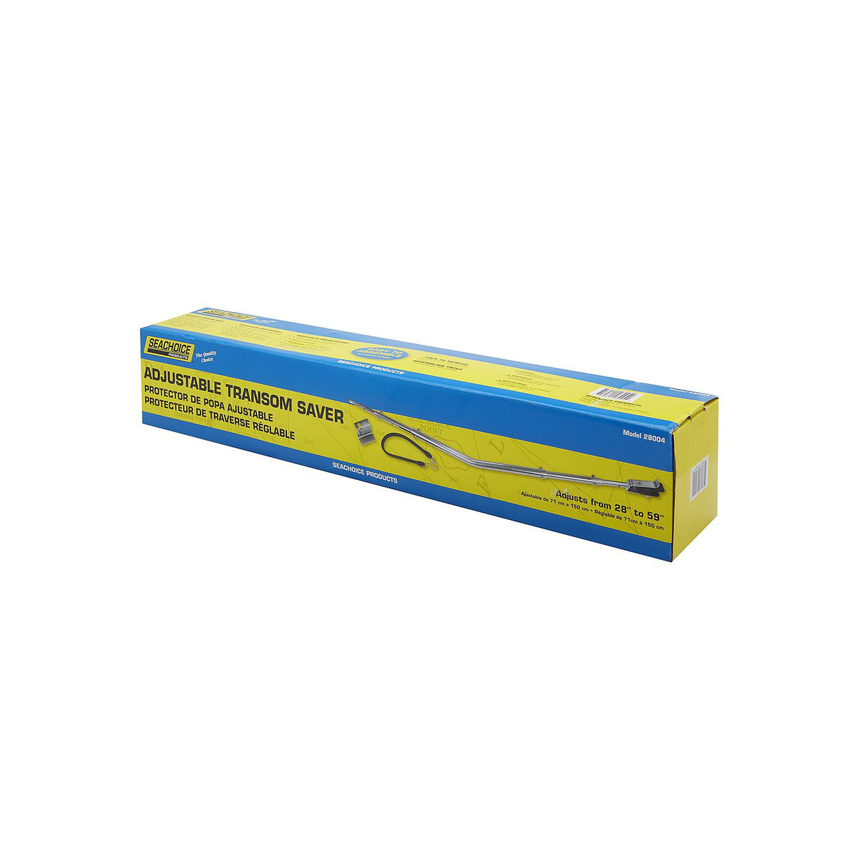 Adjustable Angled Transom Saver, 28in - 59in