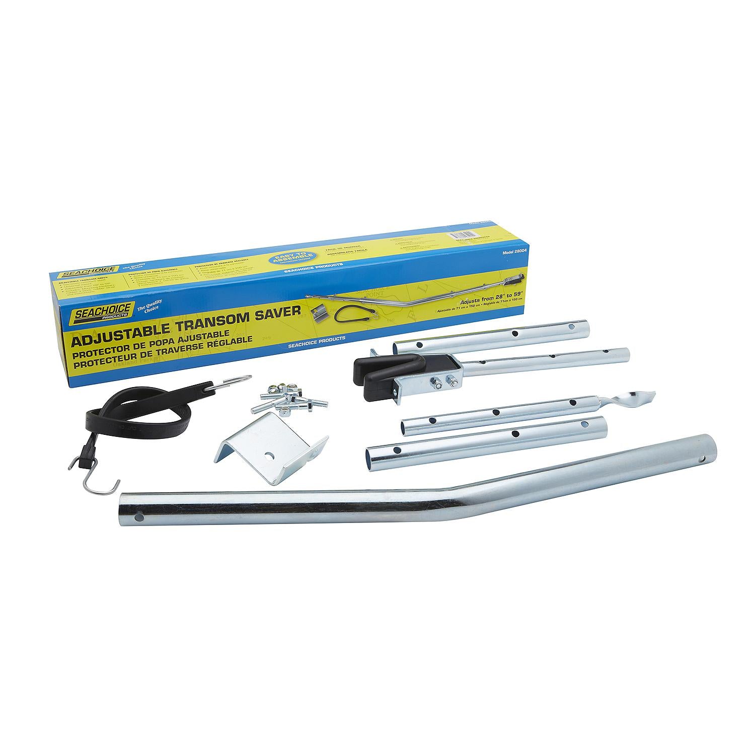 Adjustable Angled Transom Saver, 28in - 59in