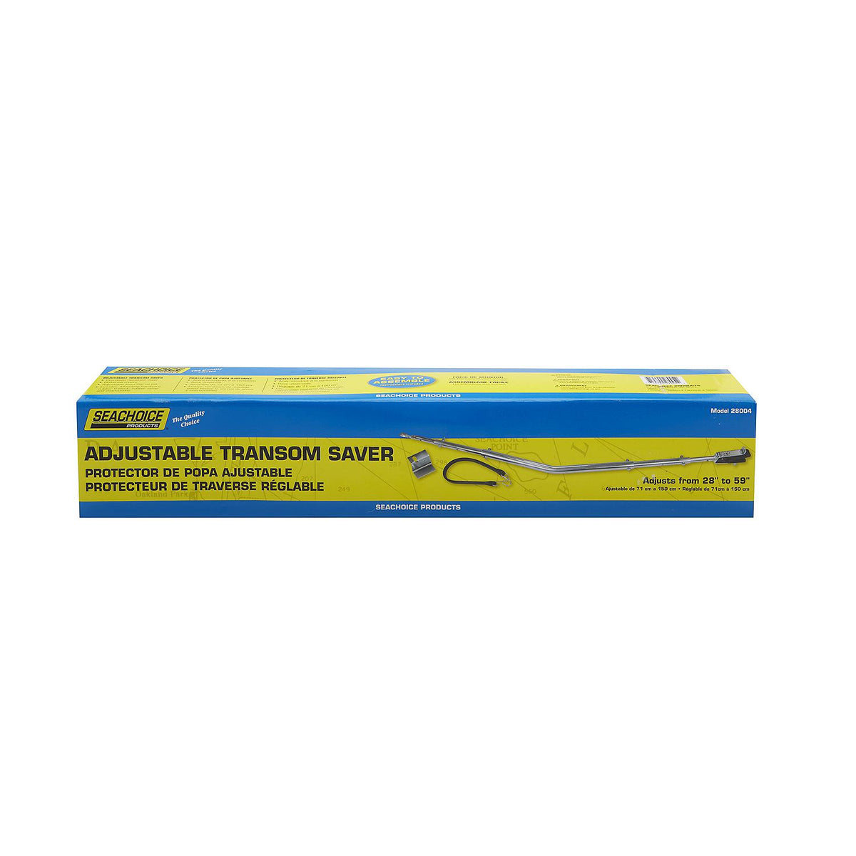 Adjustable Angled Transom Saver, 28in - 59in