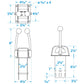 Chrome Plated Brass Twin Lever, Single Station Control