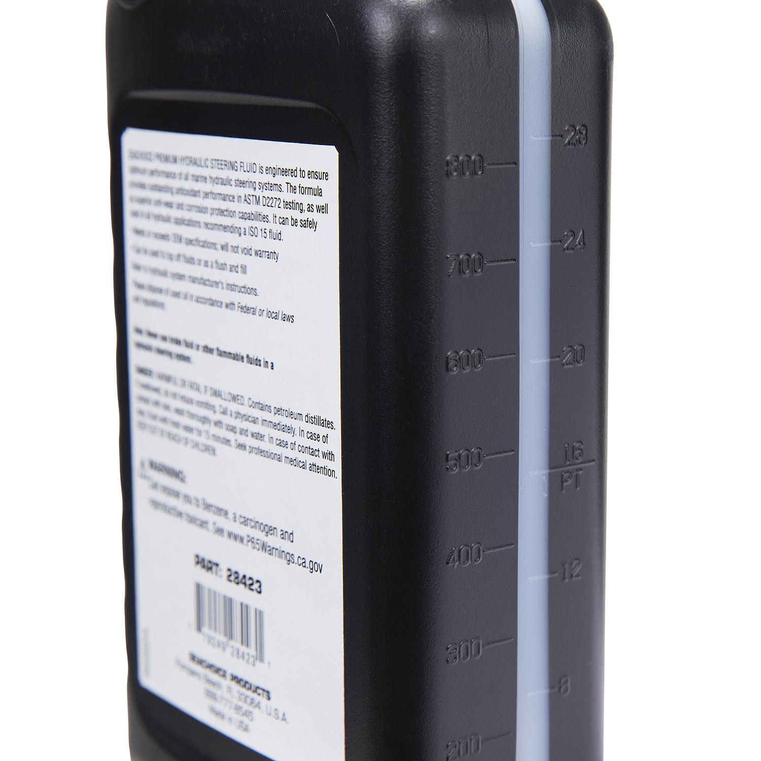 Hydraulic Steering Fluid - Synthetic Blend, ISO 15, 1 Qt.