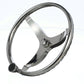 Stainless Steel Sports Steering Wheel w/ Turning Knob