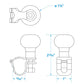 Stainless Steel Turning Knob