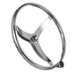 Stainless Steel Sports Steering Wheel w/ Turning Knob
