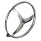 Stainless Steel Sports Steering Wheel w/ Turning Knob