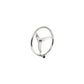 Stainless Steel Sports Steering Wheel w/ Turning Knob