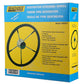 5 Spoke 15in Stainless Steel Destroyer Steering Wheel w/ Foam Grip & Black Center Cap