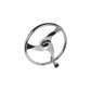 3 Spoke Stainless Steel Steering Wheel w/Turning Knob