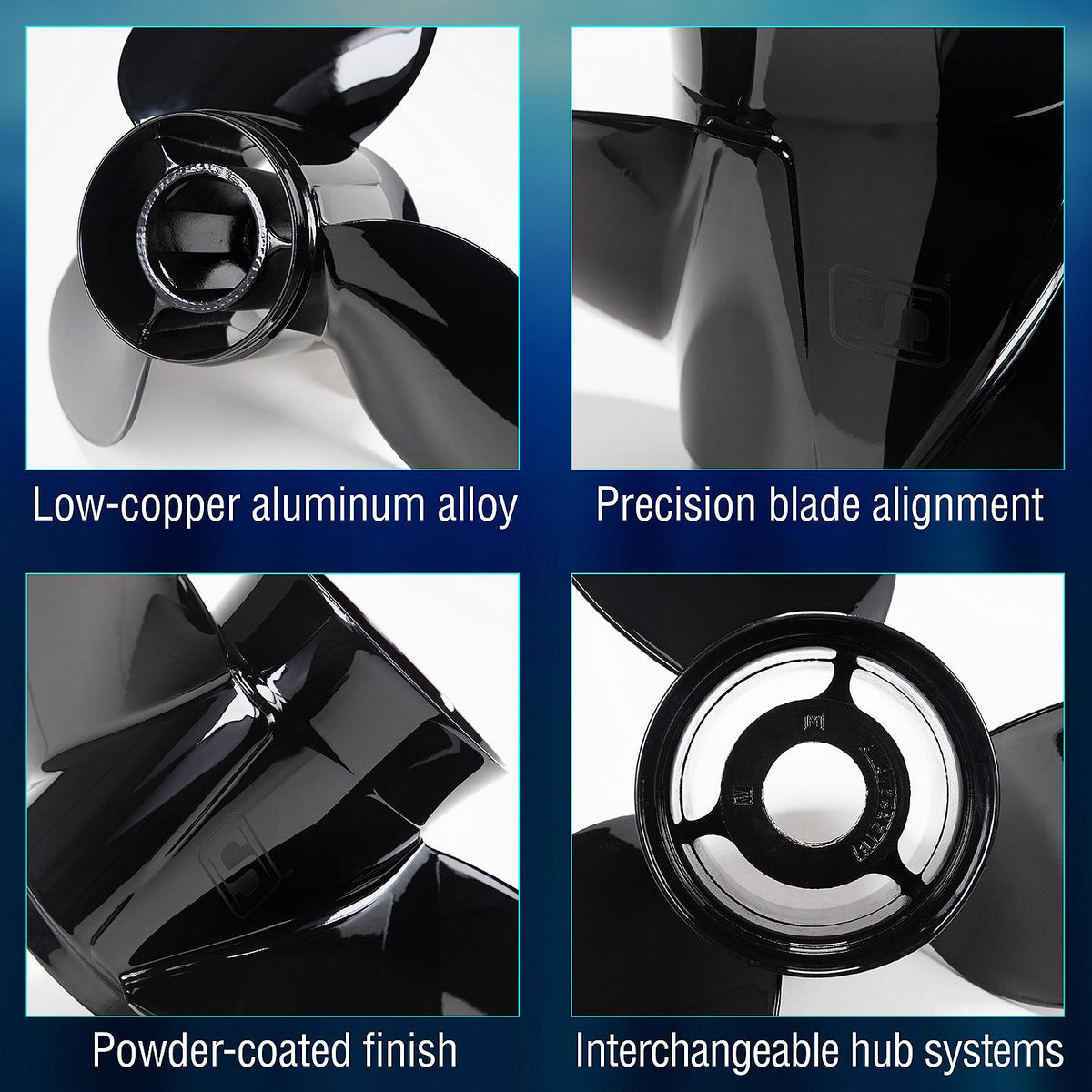 3-Blade Aluminum Propeller, 15in Dia. X 17in Pitch, RH Rotation