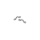 Stainles Steel Eye Straps, 1-7/8in x 11/32in, 4/PK