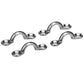 Chrome Plated Zinc Eye Straps 1-7/8in L x 3/8in ID Eye, 4/PK