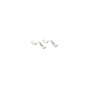 White Nylon Eye Strap, 4/PK