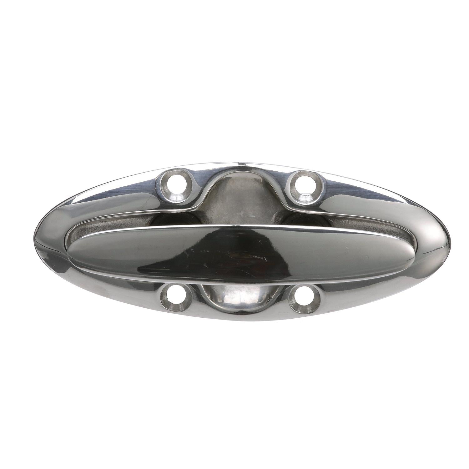 Stainless Steel Flush Pull Up Cleat, 4-1/2in