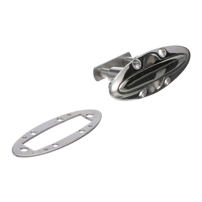 Stainless Steel Flush Pull Up Cleat, 4-1/2in