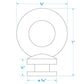 Boat Fender lock, Spare Eye Only