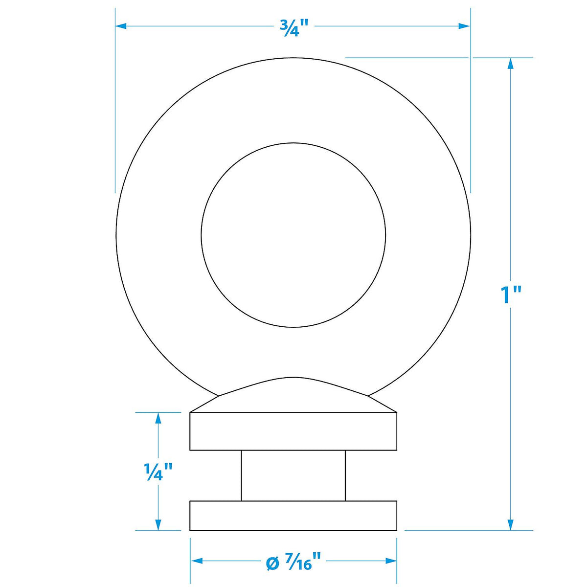 Boat Fender lock, Spare Eye Only