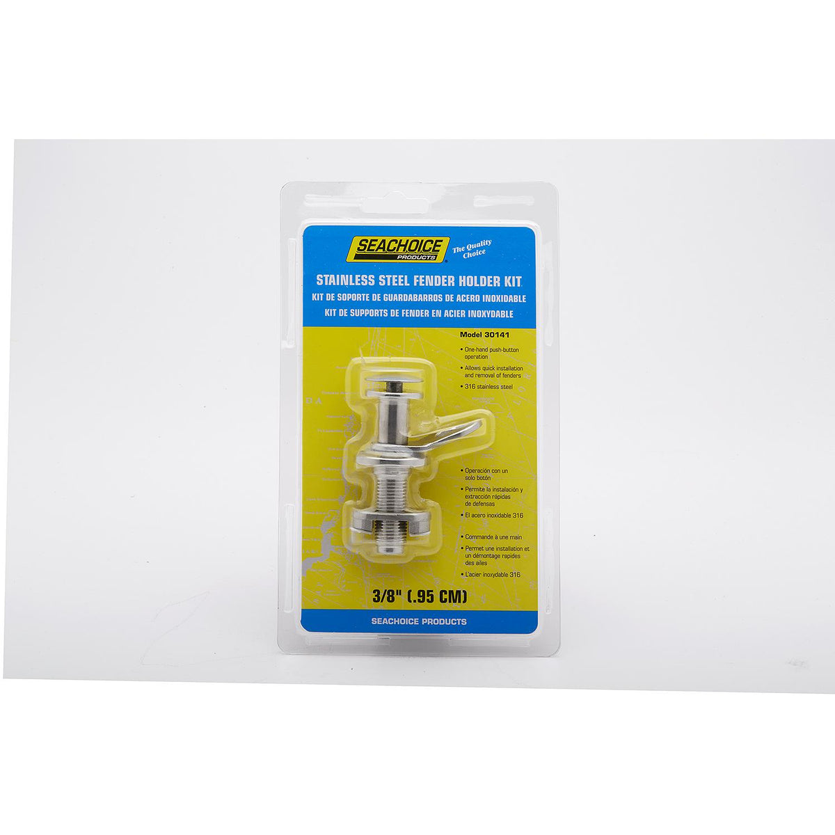 Stainless Steel Fender Holder Kit, 3/8in