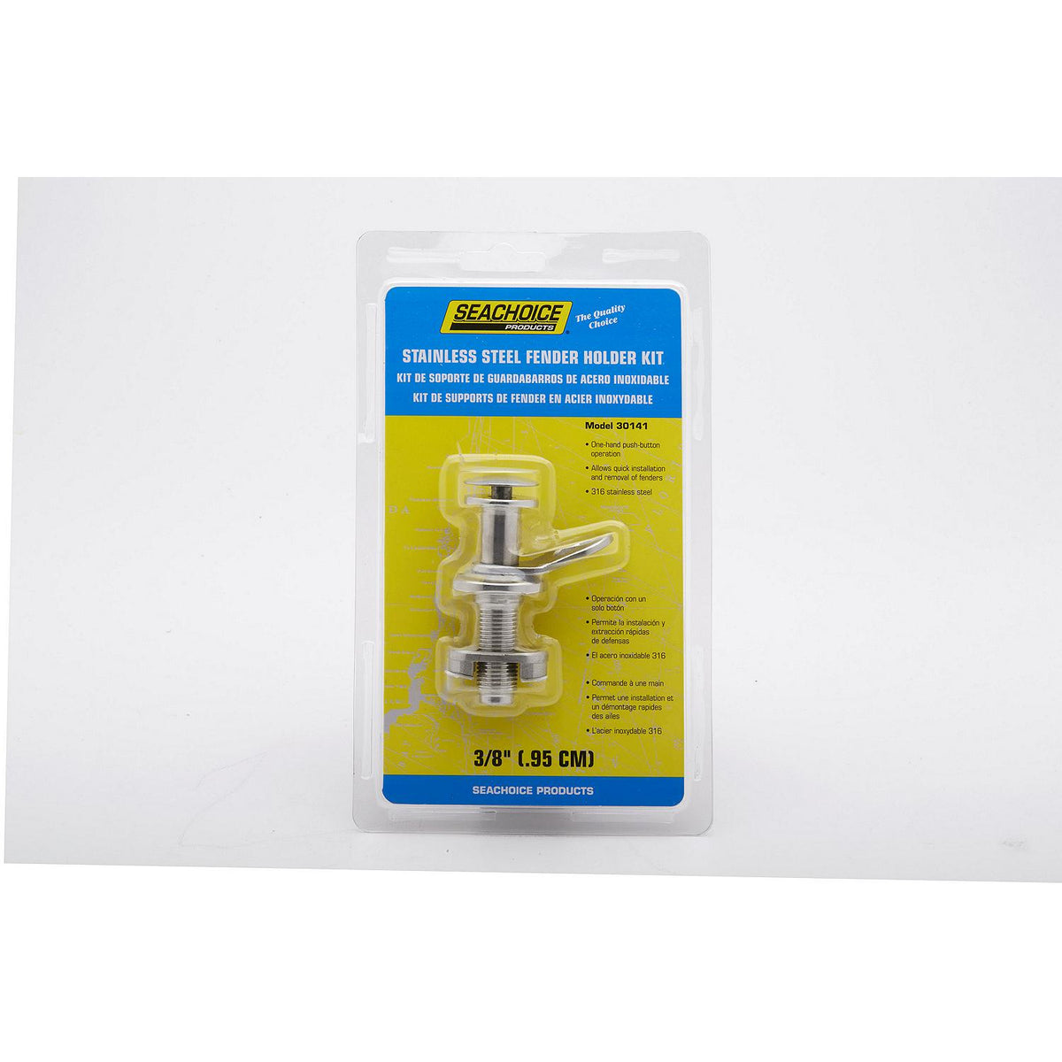 Stainless Steel Fender Holder Kit, 3/8in