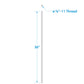 5/8in-11 x 36in Stainless Steel Threaded Rod