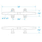 Stainless Steel Hollow Base Cleat, 10in