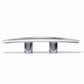 Open Base Cleat, Chrome/Zinc, 6-1/8in L x 1-1/3in W x 1-1/4in H