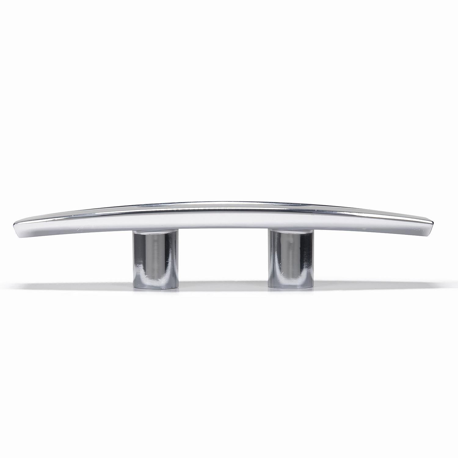 Open Base Cleat, Chrome/Zinc, 6-1/8in L x 1-1/3in W x 1-1/4in H