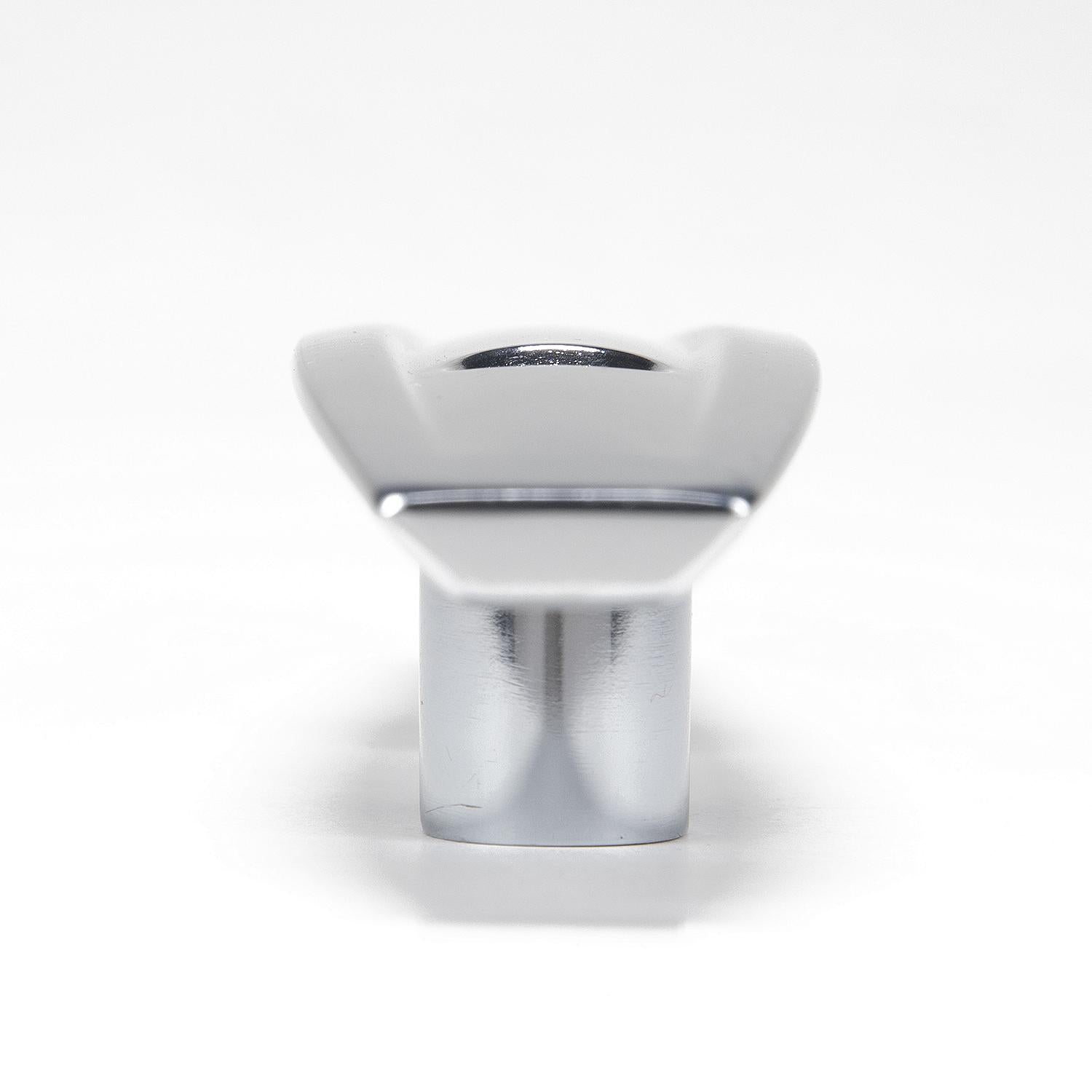 Open Base Cleat, Chrome/Zinc, 6-1/8in L x 1-1/3in W x 1-1/4in H