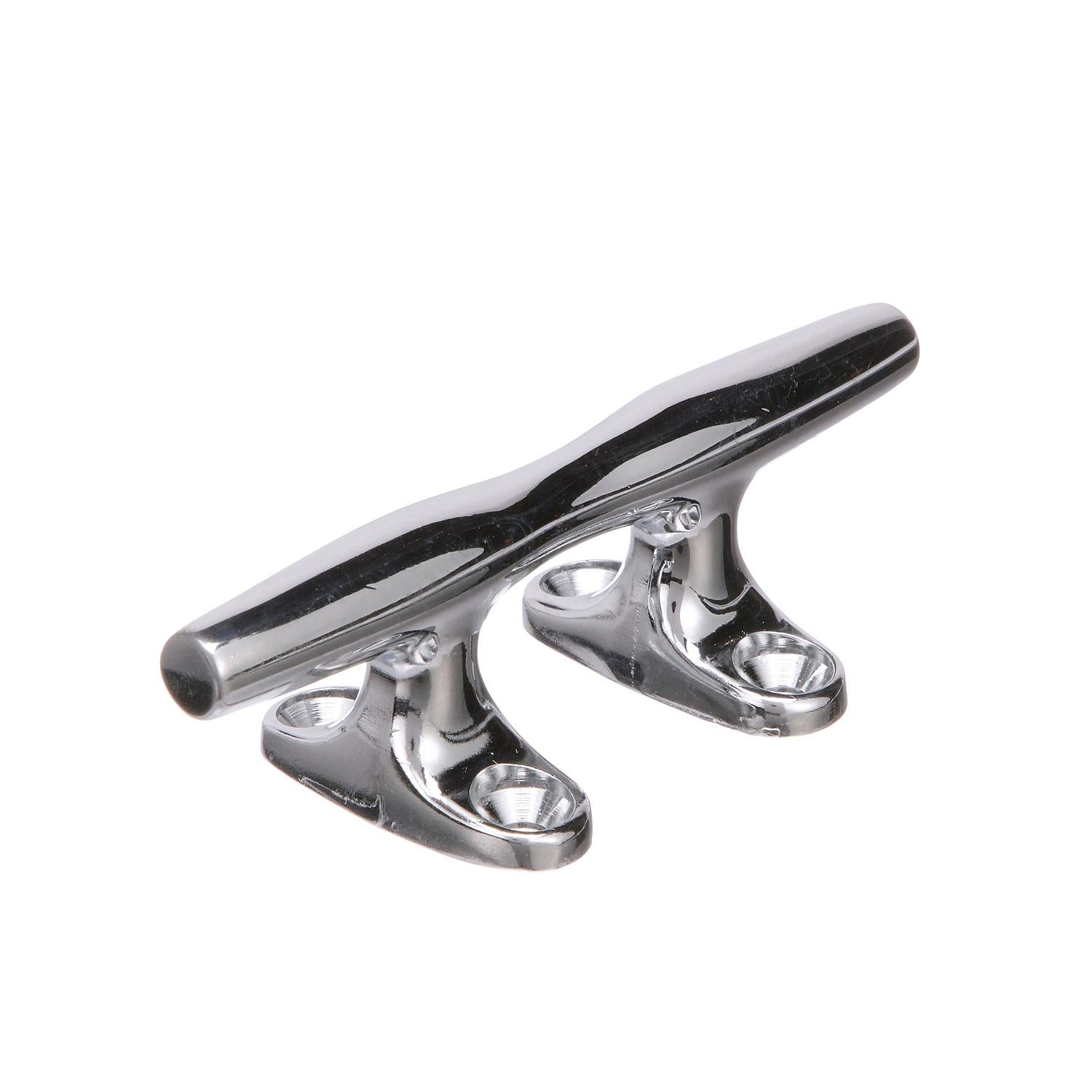 Chrome Plated Zinc Hollow Base Cleat, 4in