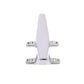 Chrome Plated Zinc Hollow Base Cleat, 6in