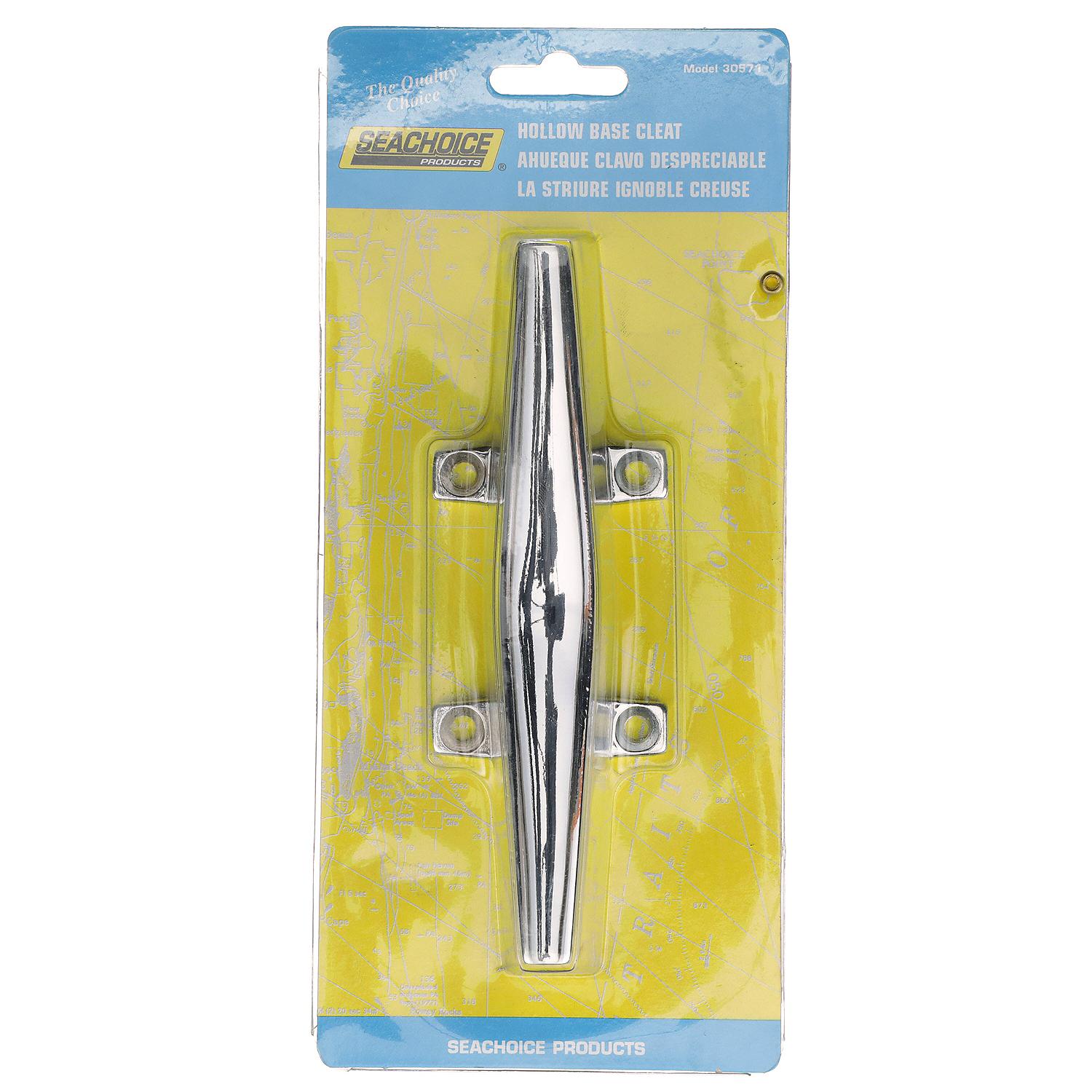 Chrome Plated Zinc Hollow Base Cleat, 6in