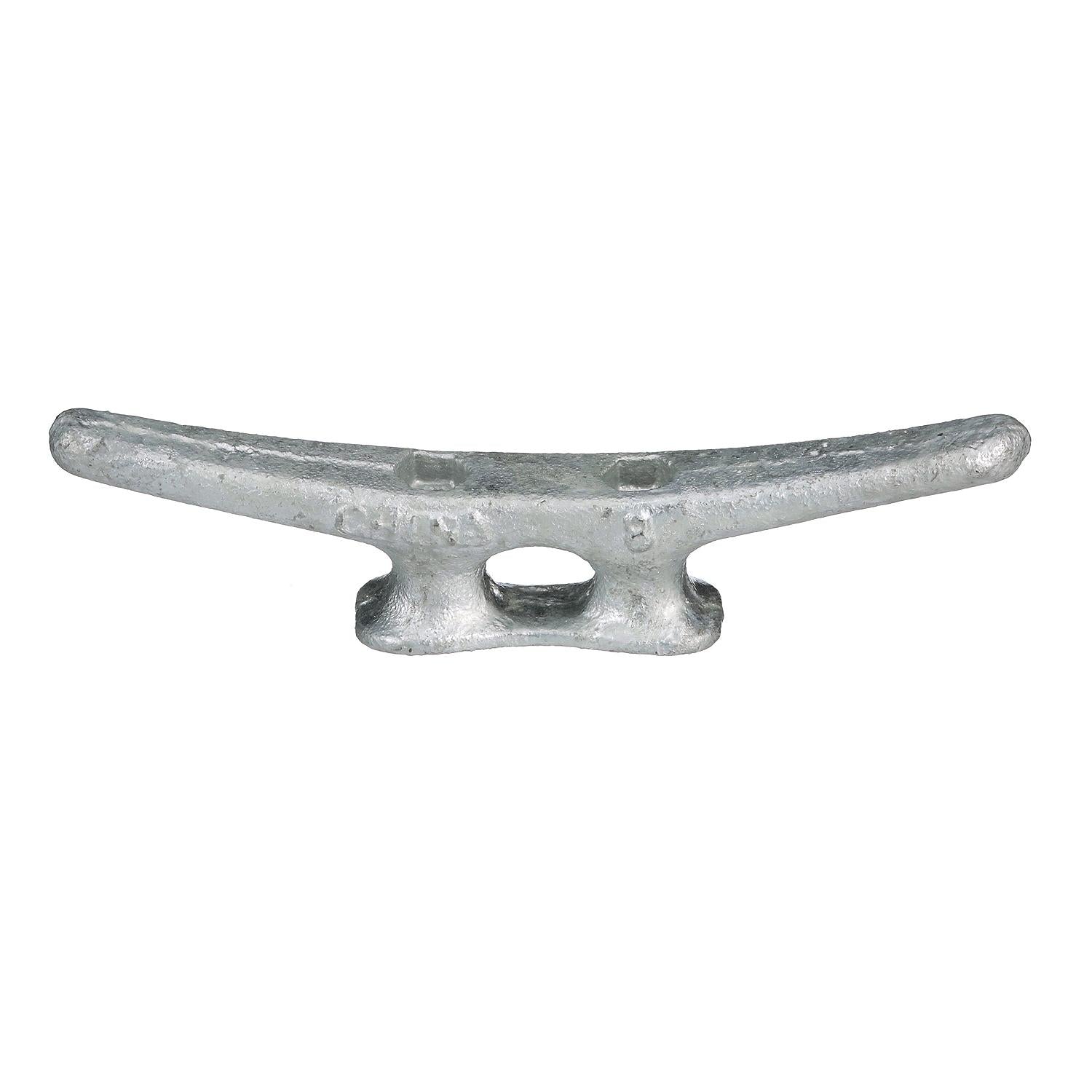 Open Based Galvanized Dock Cleat, 8in, Bulk