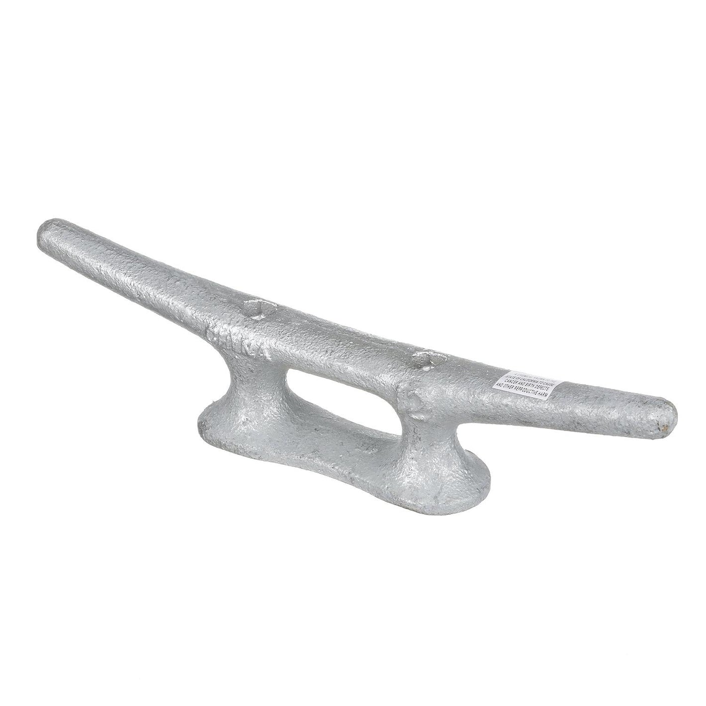 Open Based Galvanized Dock Cleat, 12in, Bulk