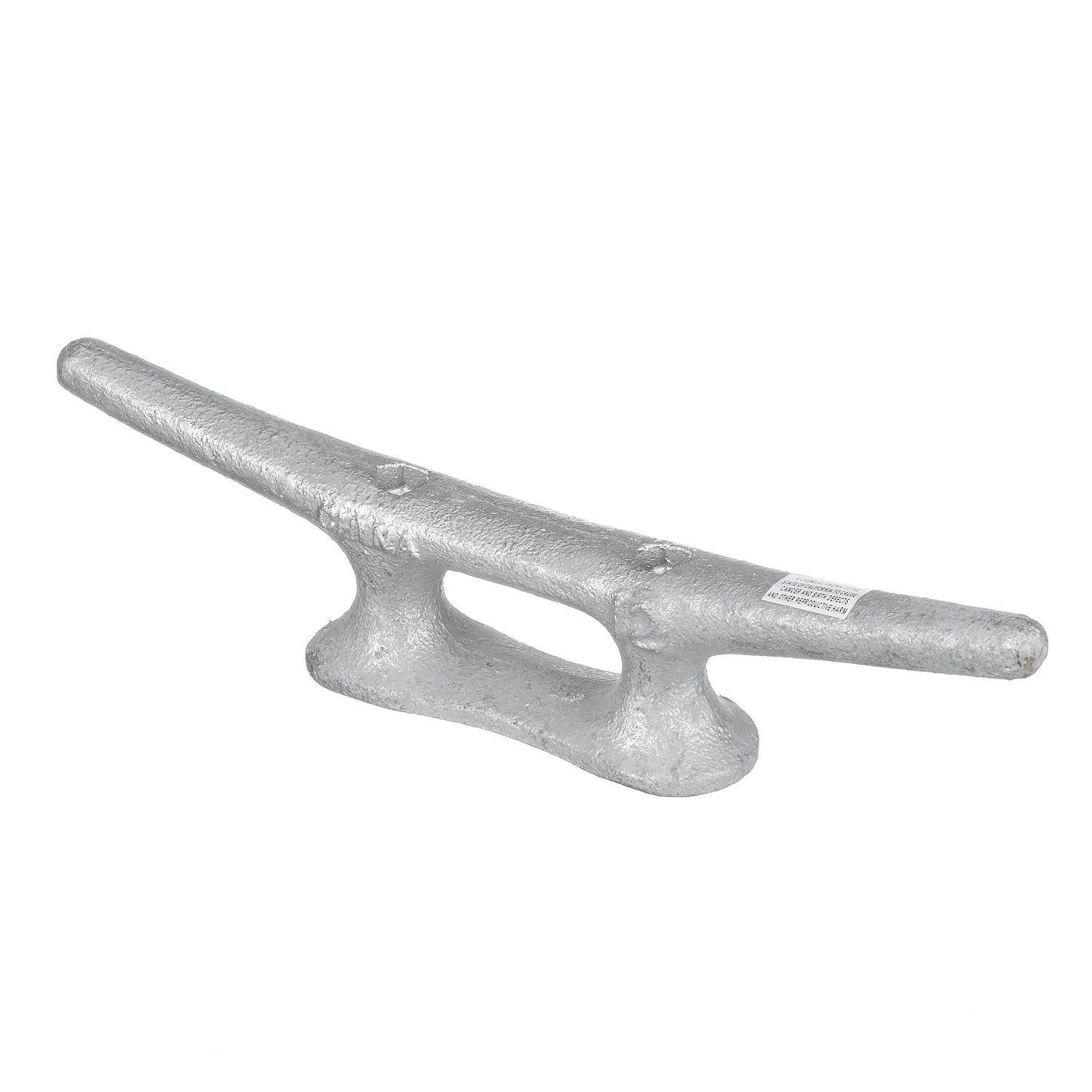 Open Based Galvanized Dock Cleat, 12in, Bulk