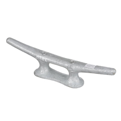 Open Based Galvanized Dock Cleat, 12in, Bulk