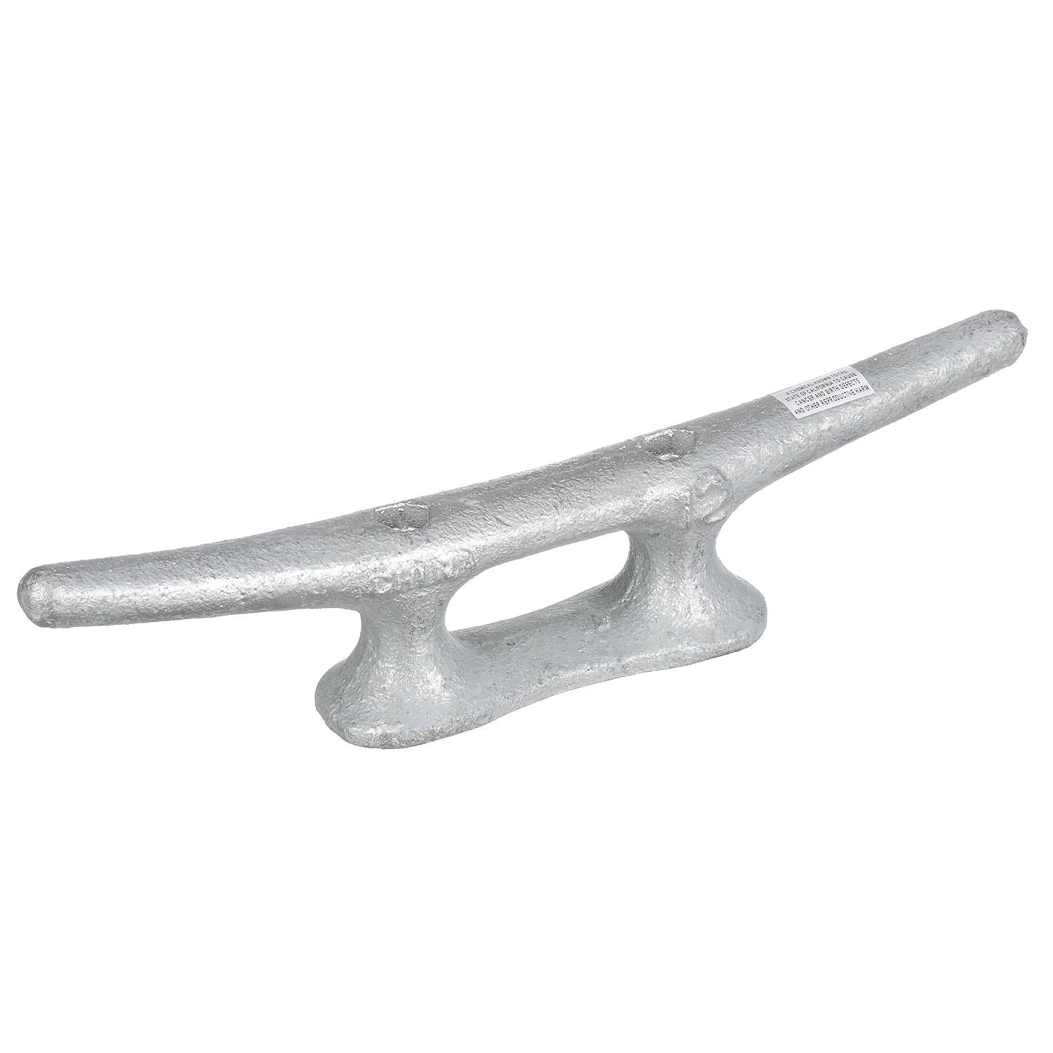 Open Based Galvanized Dock Cleat, 12in, Bulk