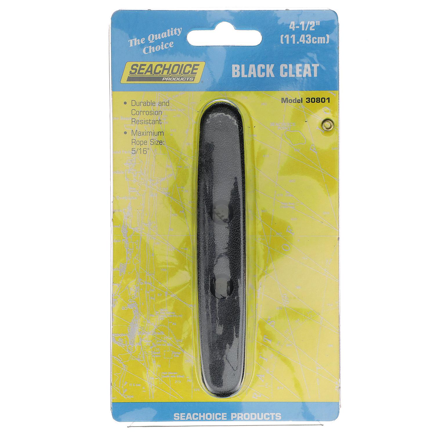 Nylon Cleat, Black, 4-1/2in