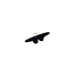 Black Plastic Cleat, 6in
